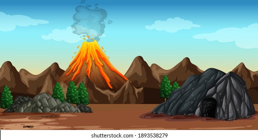 Detail Free Volcano Clipart Nomer 20