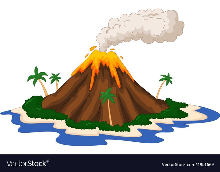 Detail Free Volcano Clipart Nomer 5