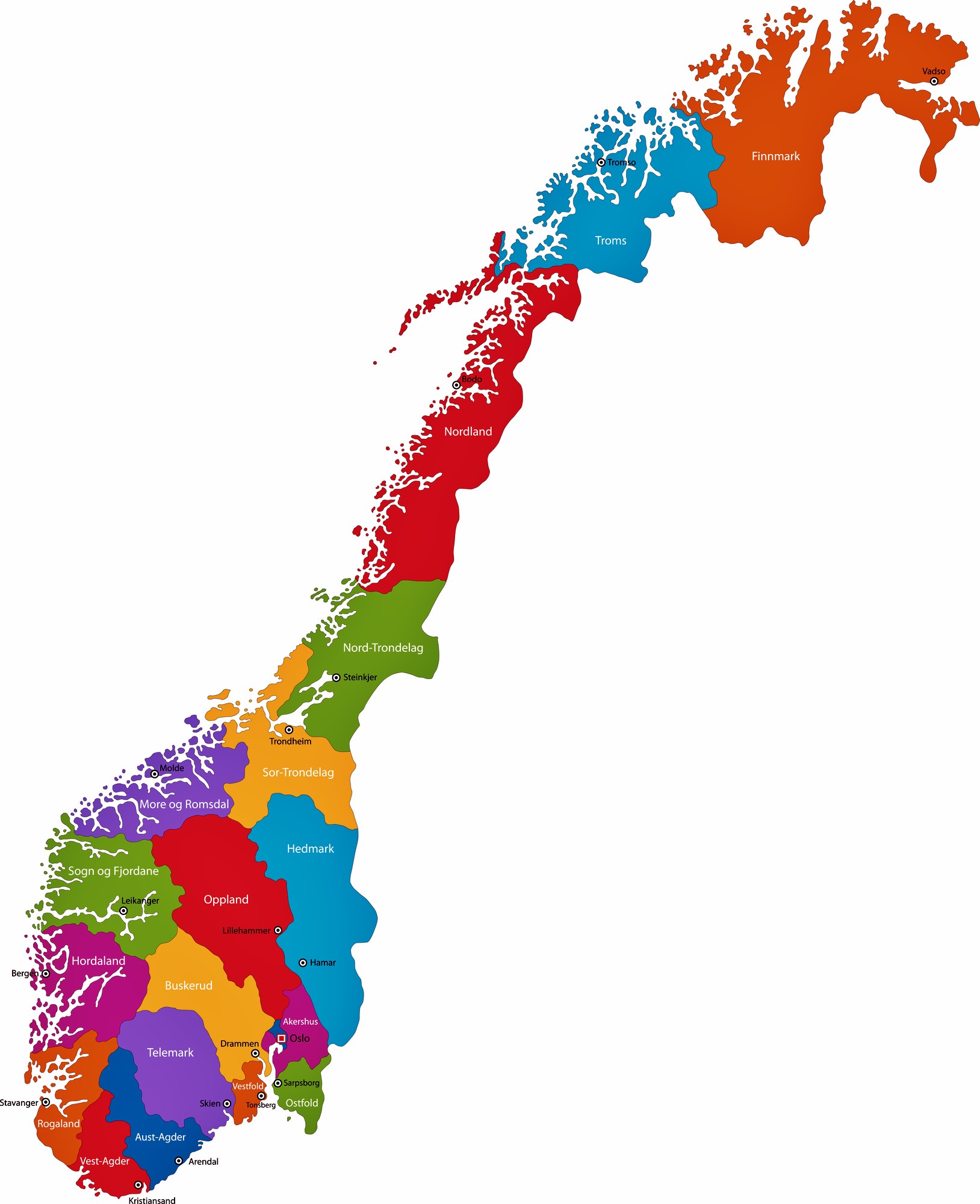 Norwegen Karte Kostenlos - KibrisPDR