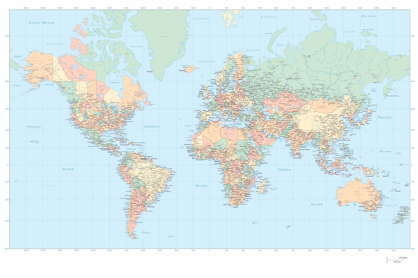 Detail Free World Map Download Nomer 25