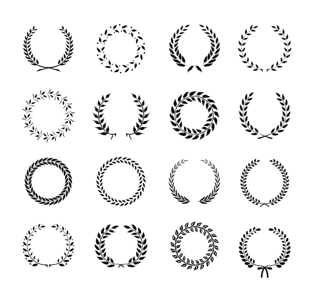 Detail Free Wreath Vector Nomer 2