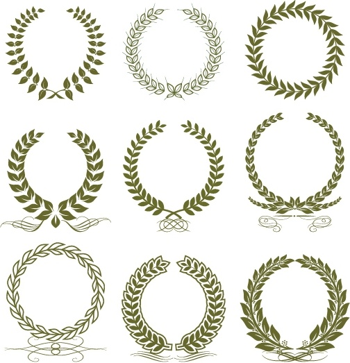 Detail Free Wreath Vector Nomer 13