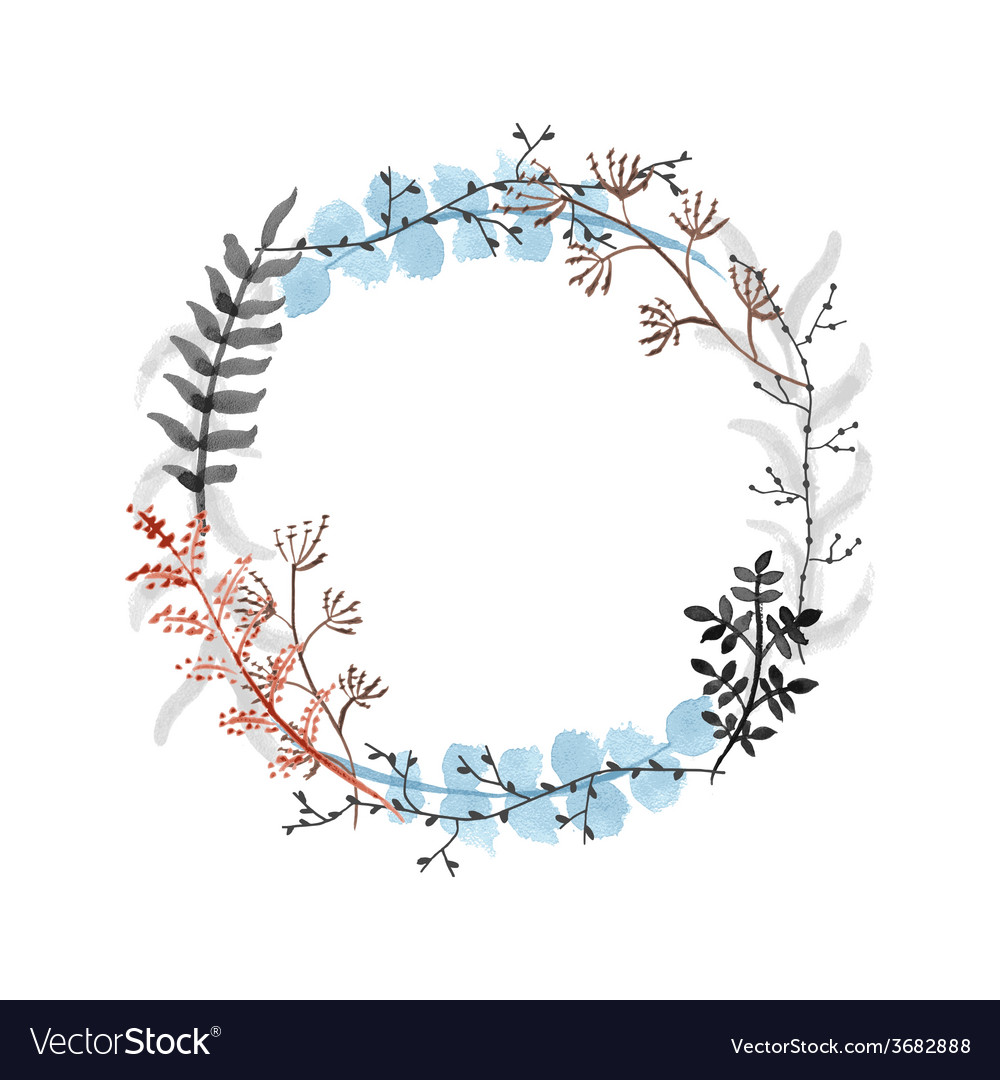 Detail Free Wreath Vector Nomer 38