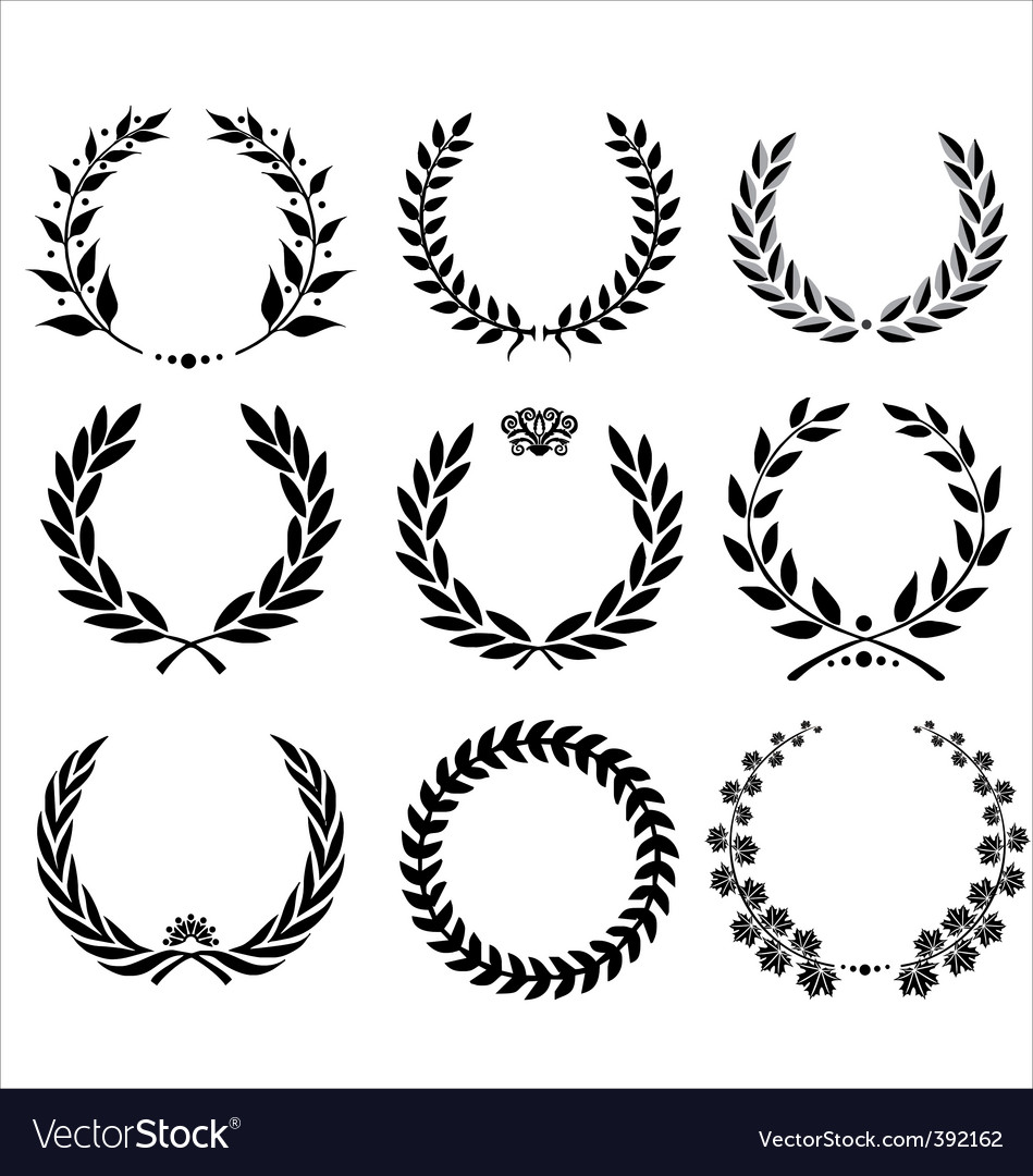 Detail Free Wreath Vector Nomer 6