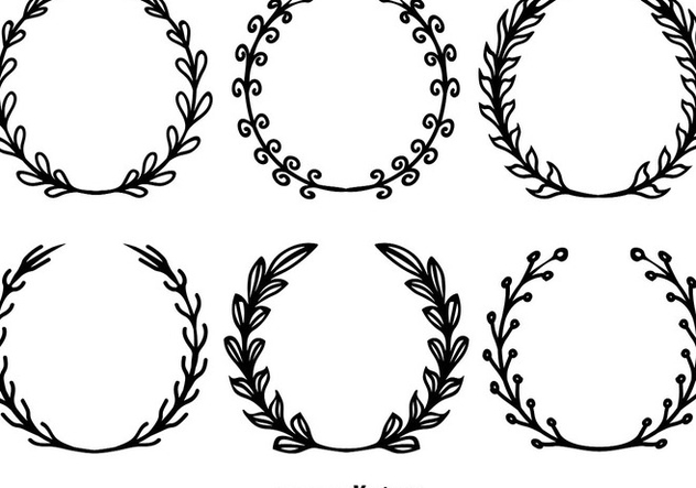 Detail Free Wreath Vector Nomer 8