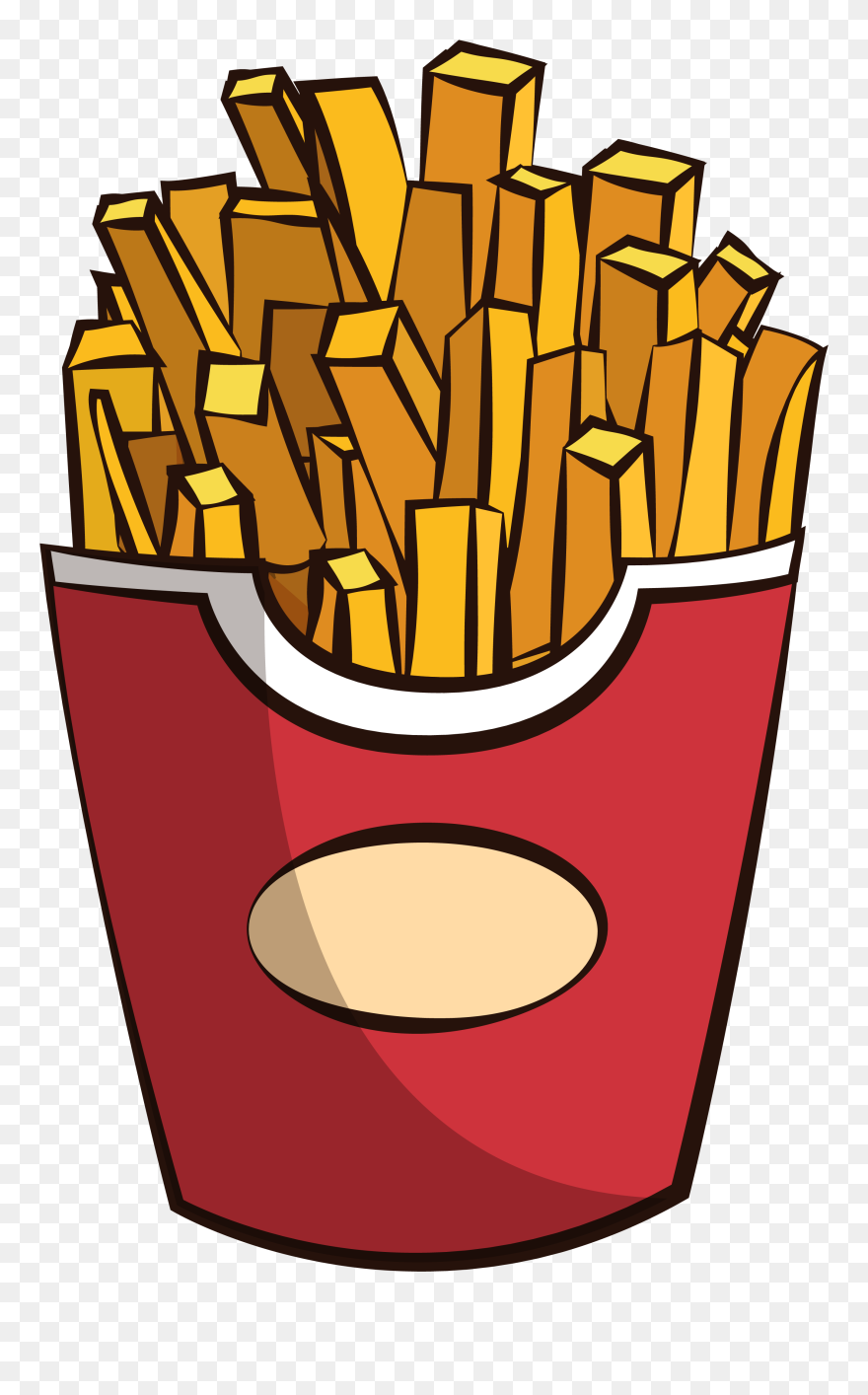 Detail French Fries Vector Png Nomer 2