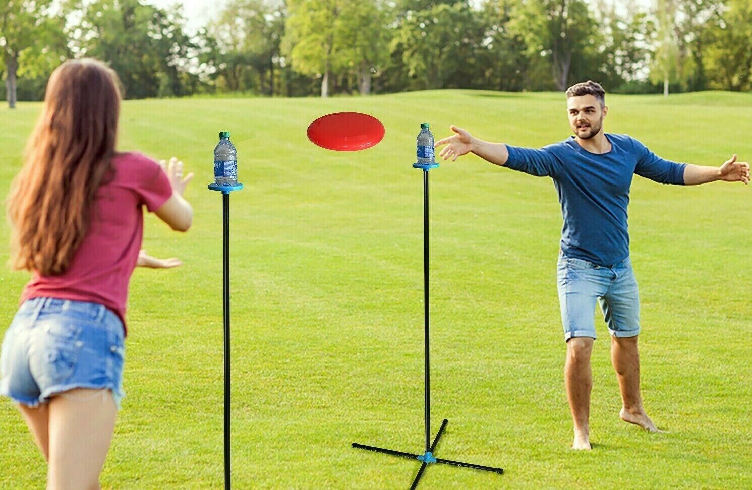 Detail Frisbee Game With Beer Bottles Nomer 42
