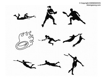 Detail Frisbee Silhouette Nomer 33