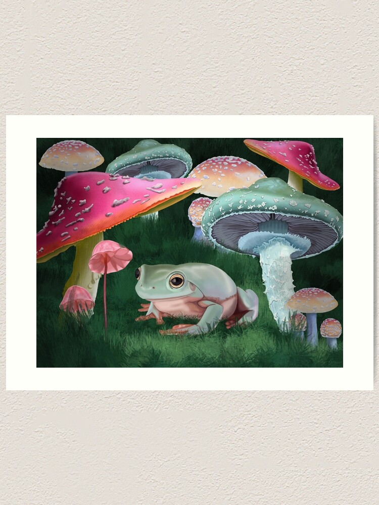 Detail Frog And Mushroom Painting Nomer 14