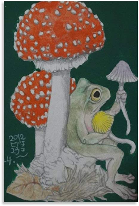 Detail Frog And Mushroom Painting Nomer 31