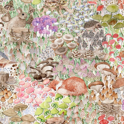 Detail Frog And Mushroom Wallpaper Nomer 21