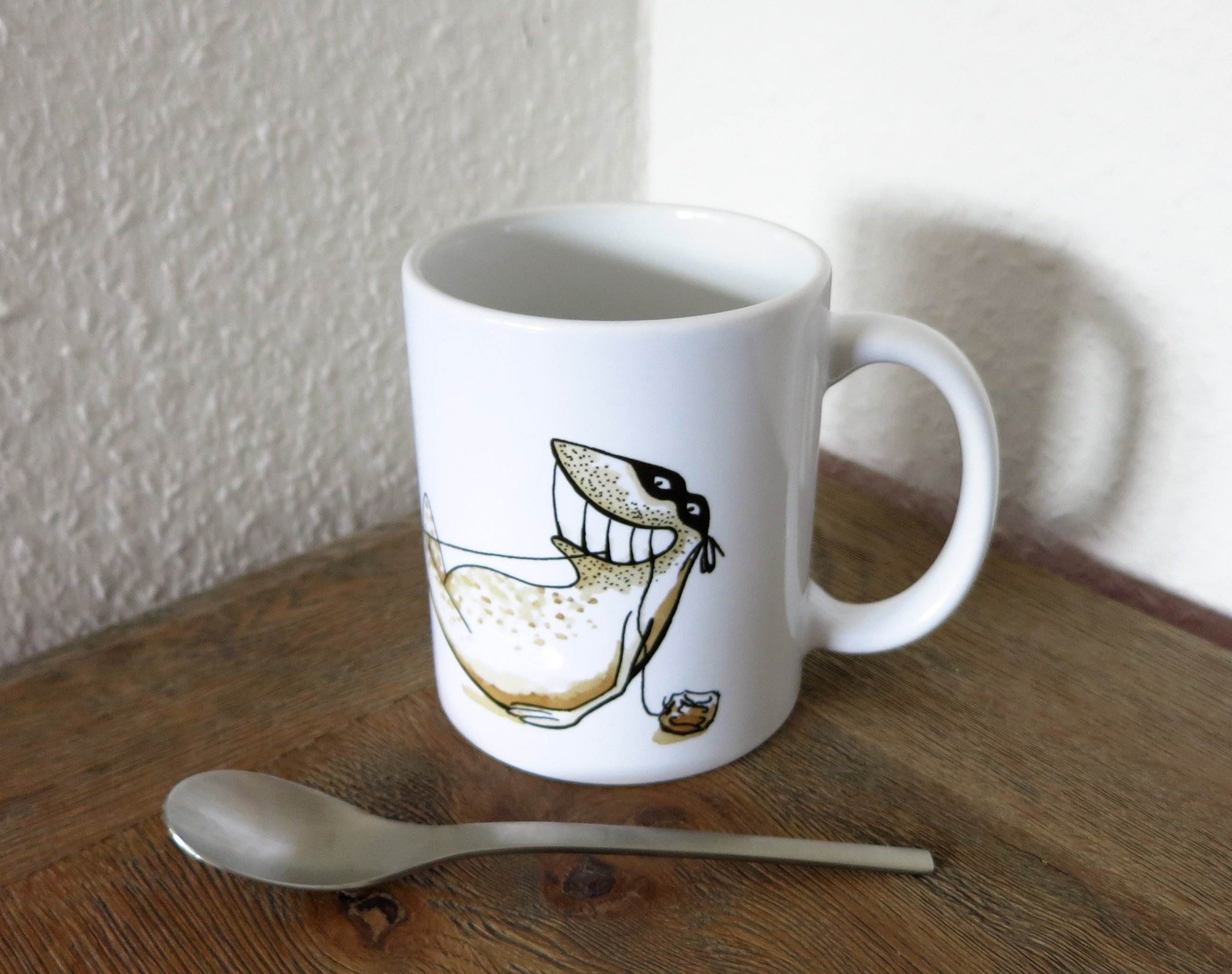 Detail Frog Mug With Spoon Nomer 25