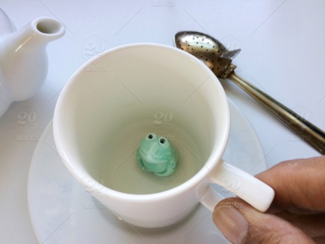 Detail Frog Mug With Spoon Nomer 27