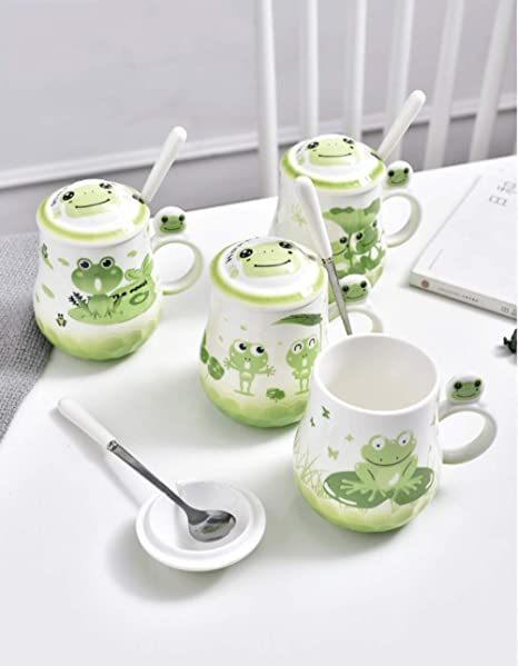 Detail Frog Mug With Spoon Nomer 31