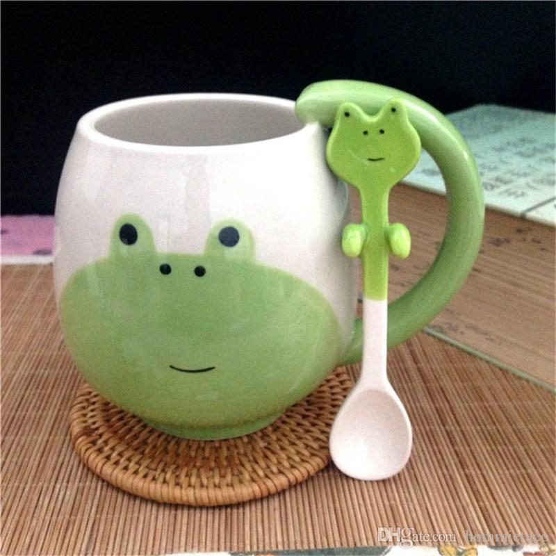 Detail Frog Mug With Spoon Nomer 42