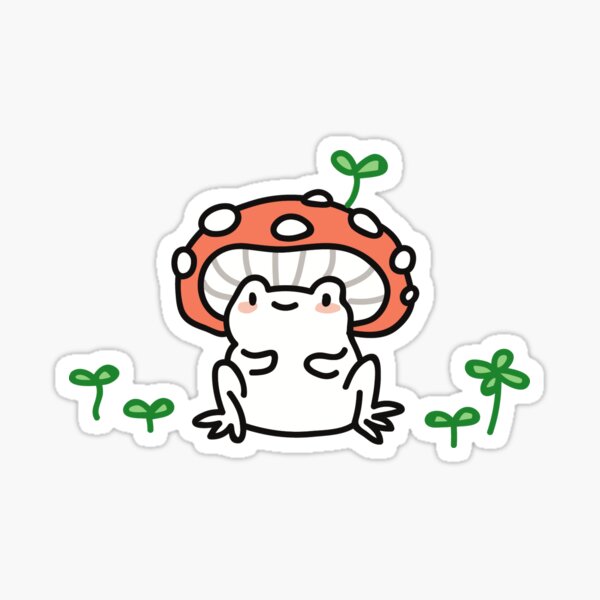 Detail Frog On Mushroom Drawing Cute Nomer 39