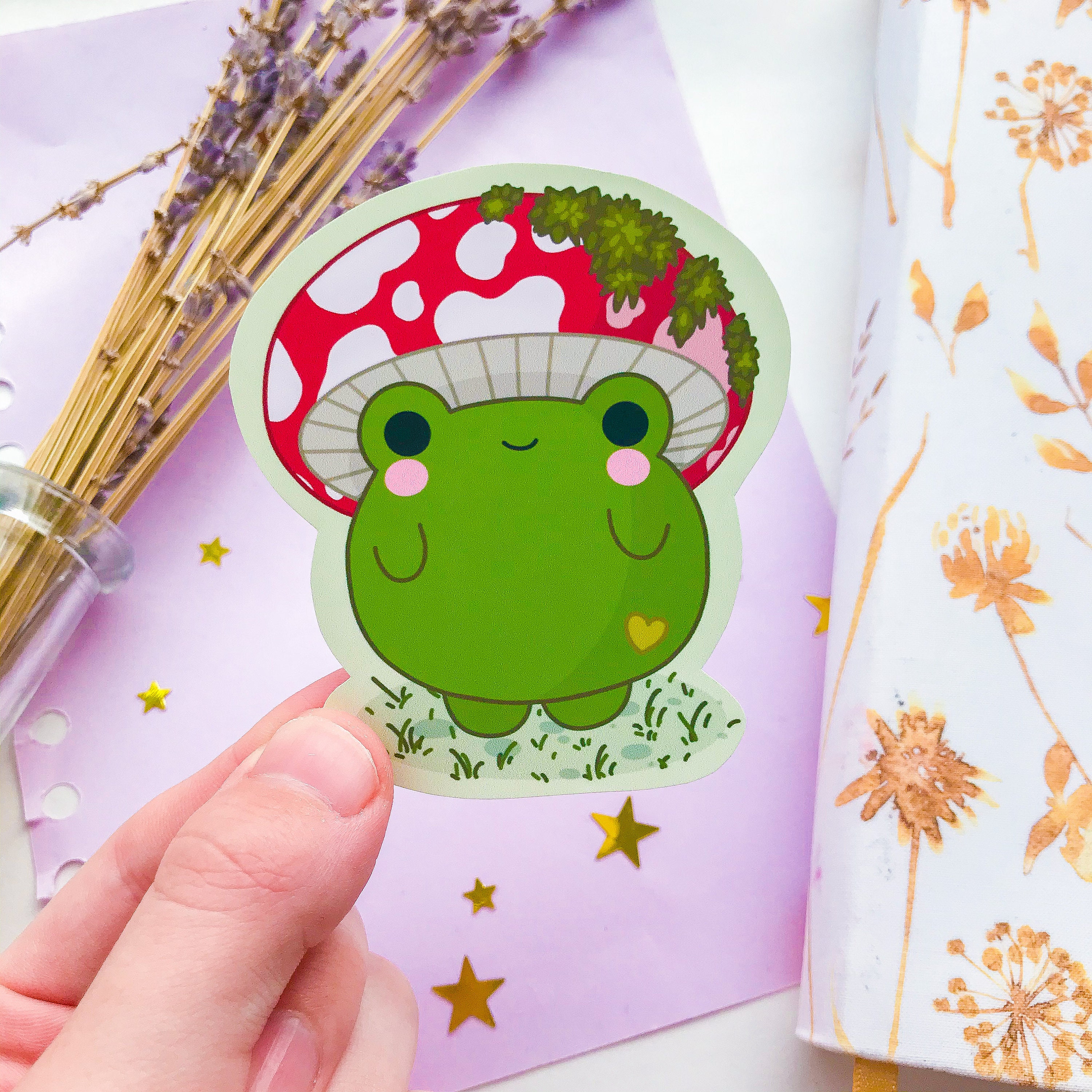 Detail Frog On Mushroom Drawing Cute Nomer 58
