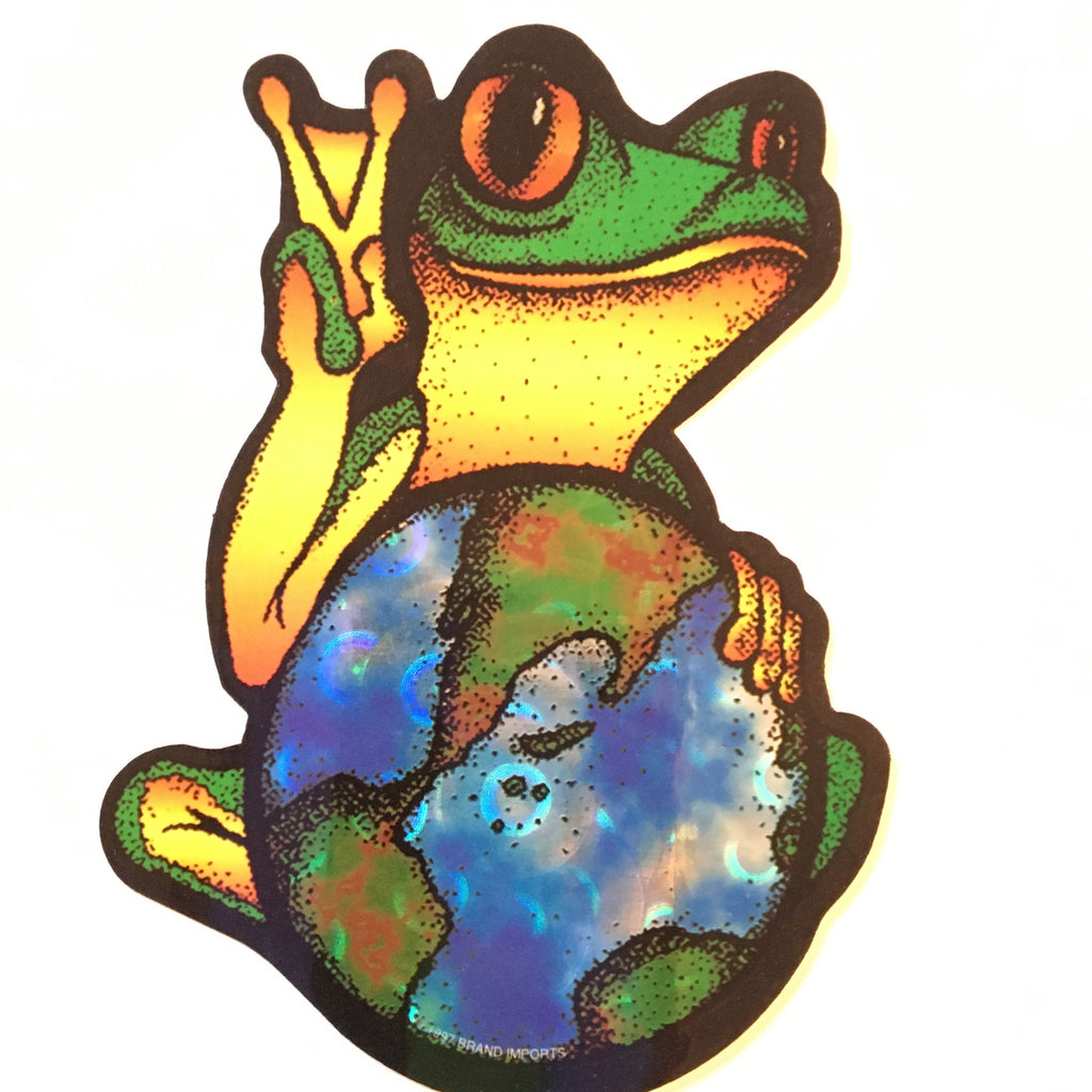 Detail Frog Peace Sign Sticker Nomer 40