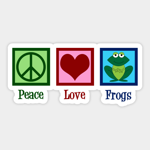 Detail Frog Peace Sign Sticker Nomer 53