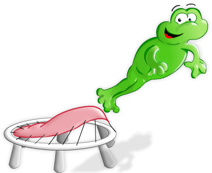 Detail Frog Trampoline Nomer 13