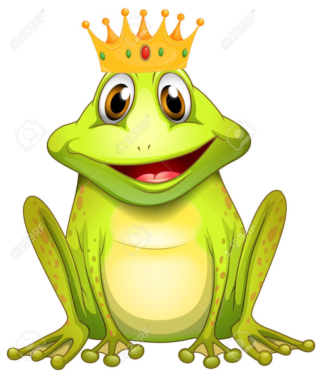 Detail Frog With Crown Clipart Nomer 2