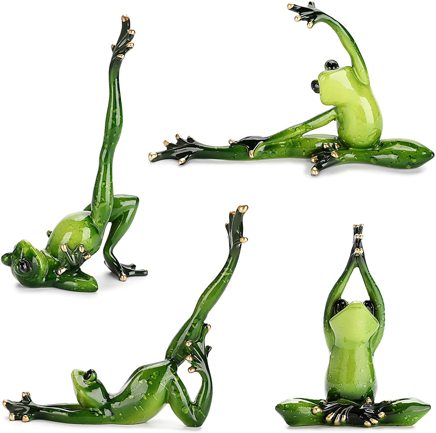 Detail Frog Yoga Statue Nomer 5