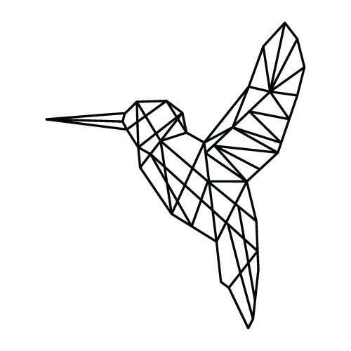 Detail Geometrischer Kolibri Nomer 12