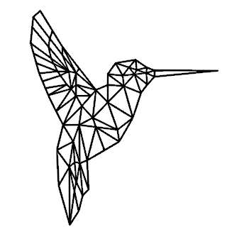 Detail Geometrischer Kolibri Nomer 2