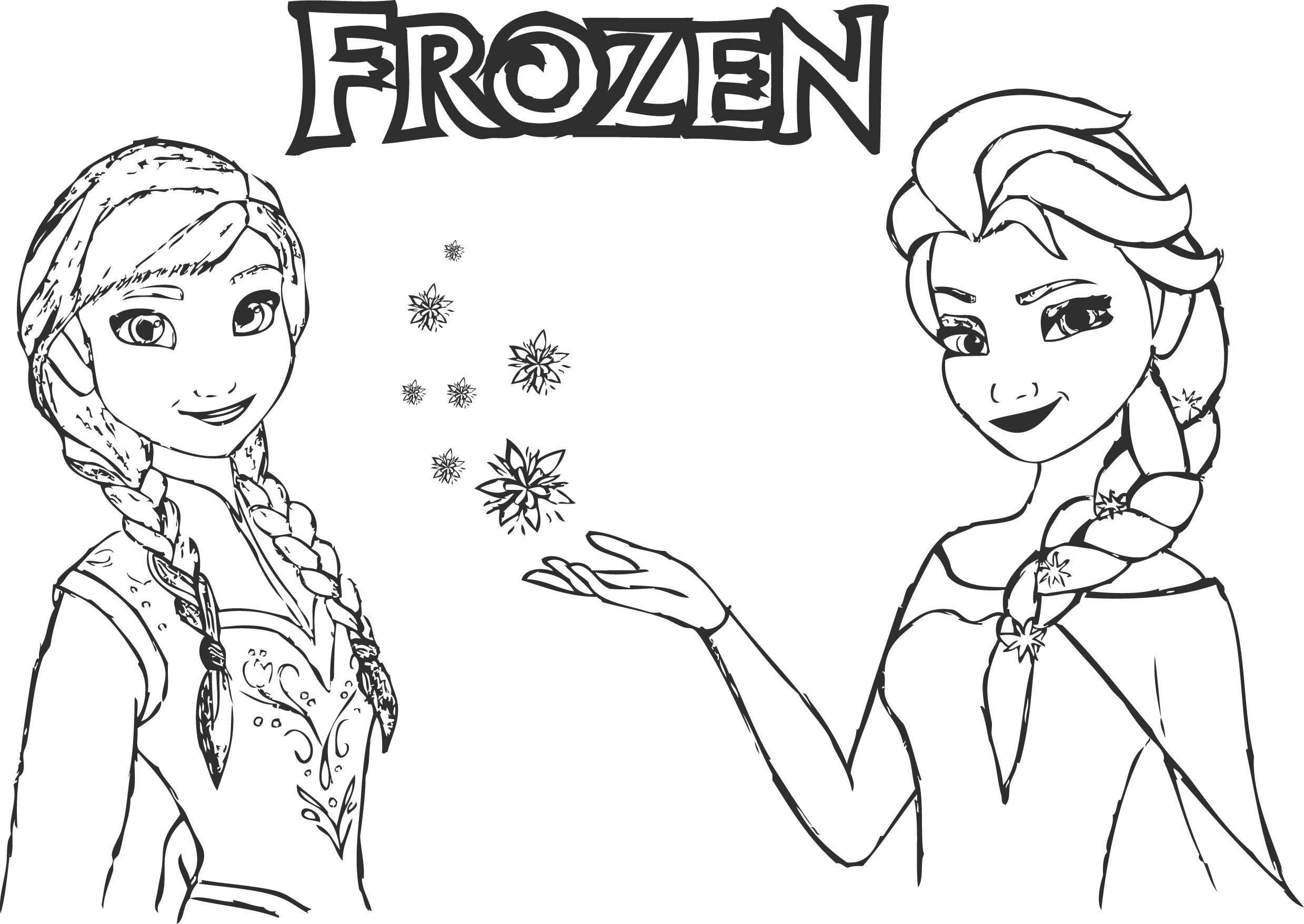 Detail Frozen Gambar Mewarnai Nomer 22