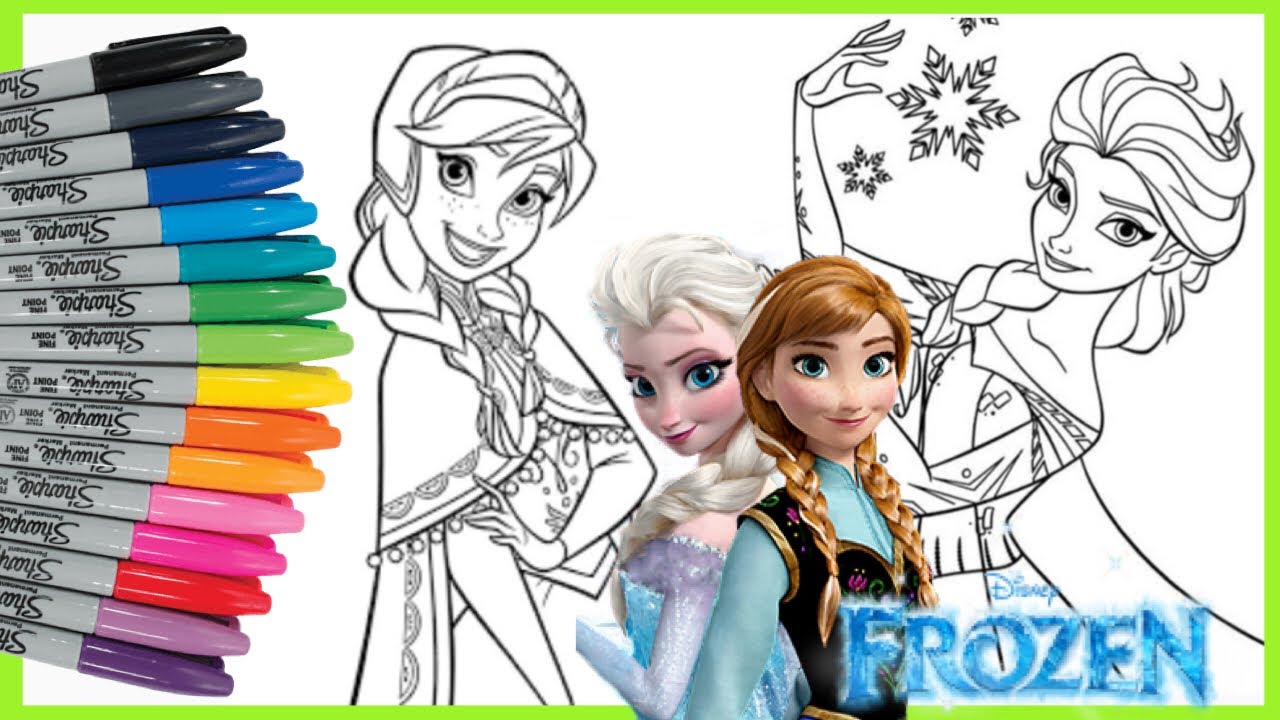 Detail Frozen Gambar Mewarnai Nomer 5