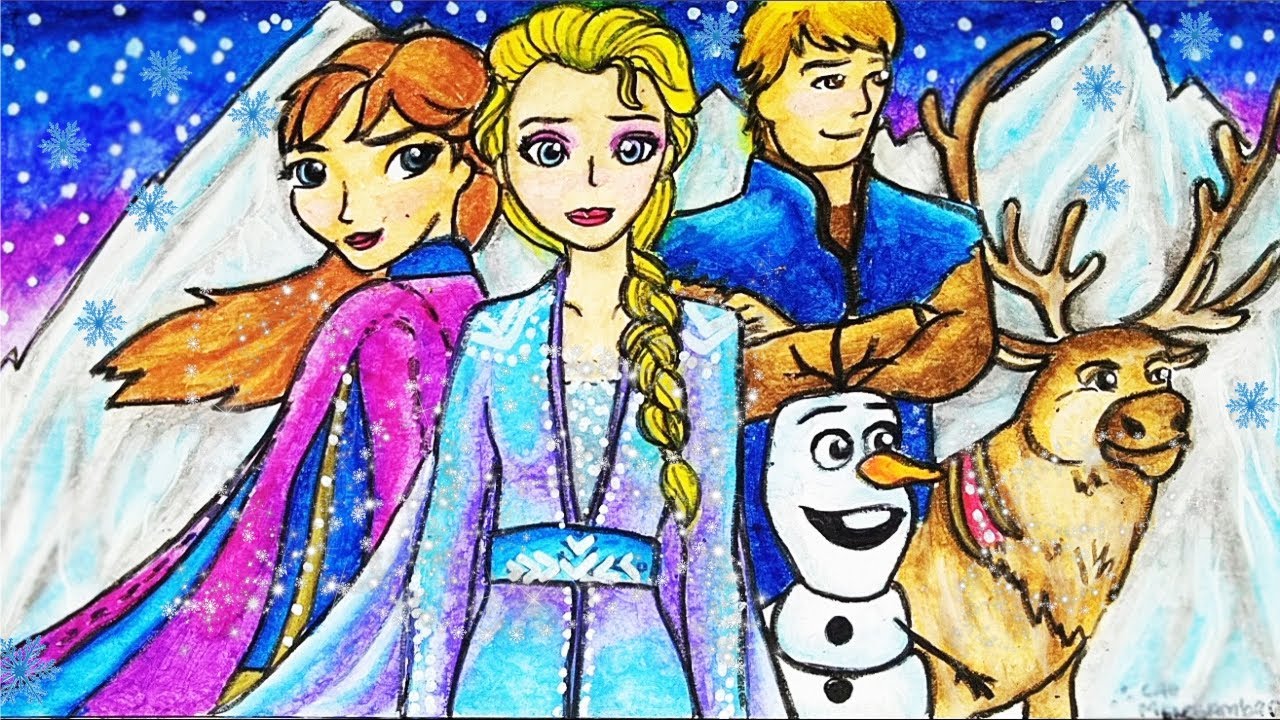 Detail Frozen Gambar Mewarnai Nomer 43