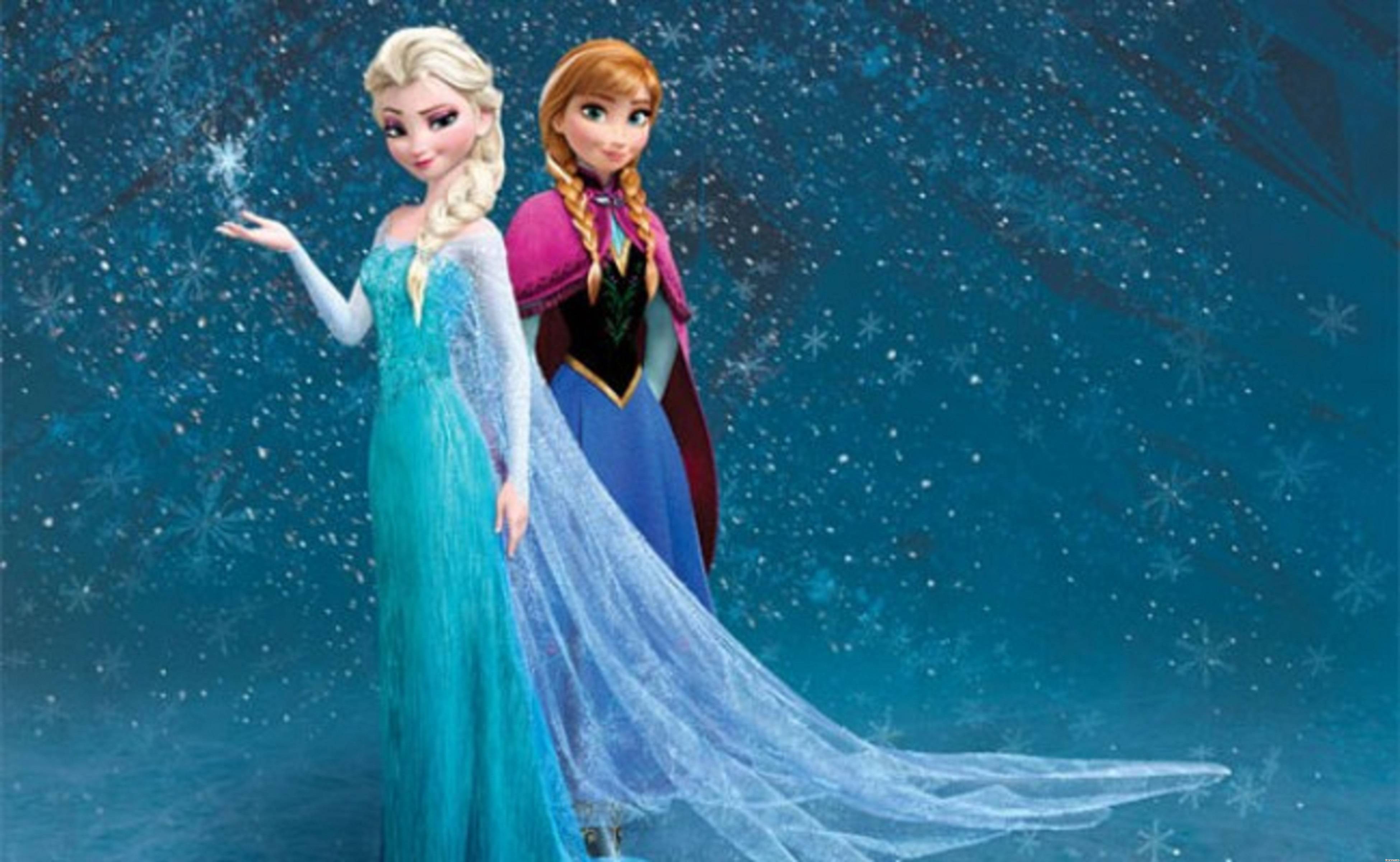 Detail Frozen Wallpaper Anna And Elsa Nomer 5