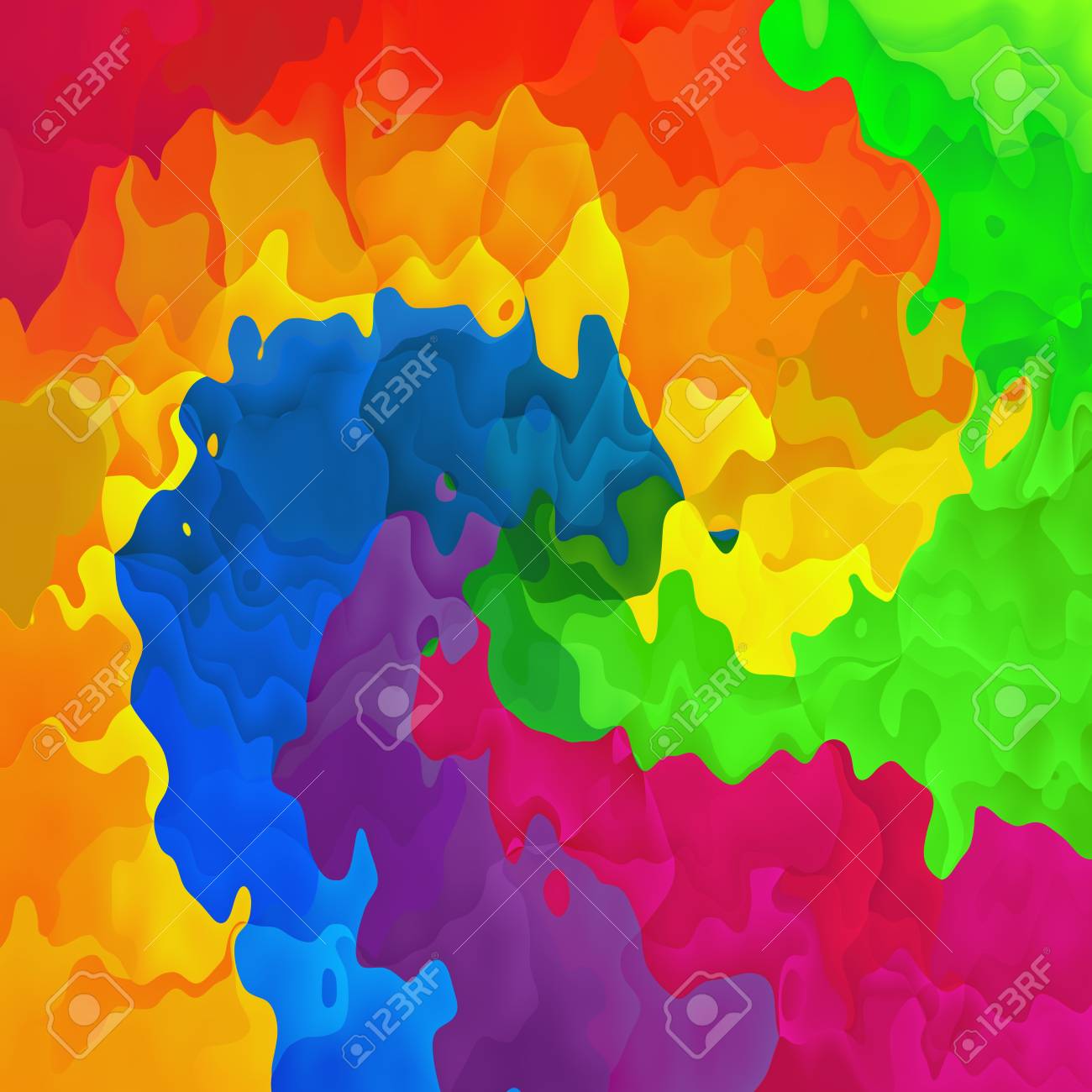 Detail Full Color Abstract Nomer 24