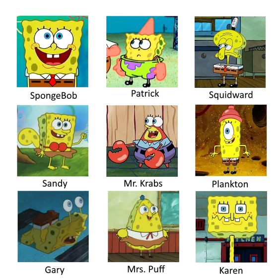 Detail Funny Pictures Of Spongebob Characters Nomer 30