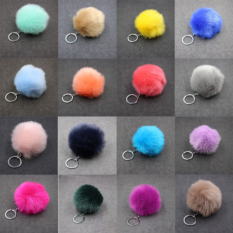 Detail Fur Ball Keychain Ebay Nomer 45