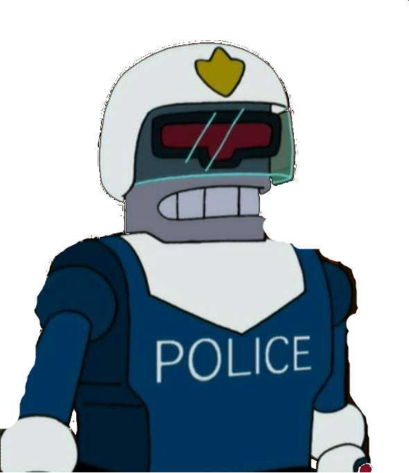 Futurama Police Robot - KibrisPDR
