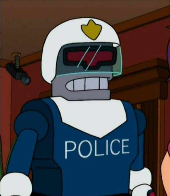 Detail Futurama Police Robot Nomer 15