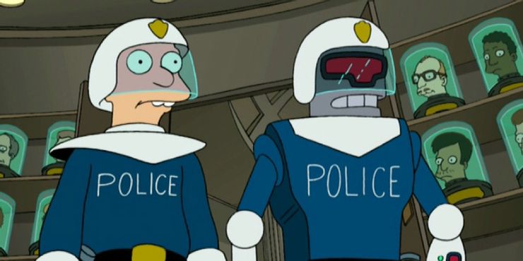 Detail Futurama Police Robot Nomer 17