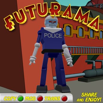 Detail Futurama Police Robot Nomer 31