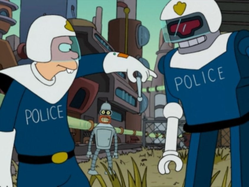 Detail Futurama Police Robot Nomer 49