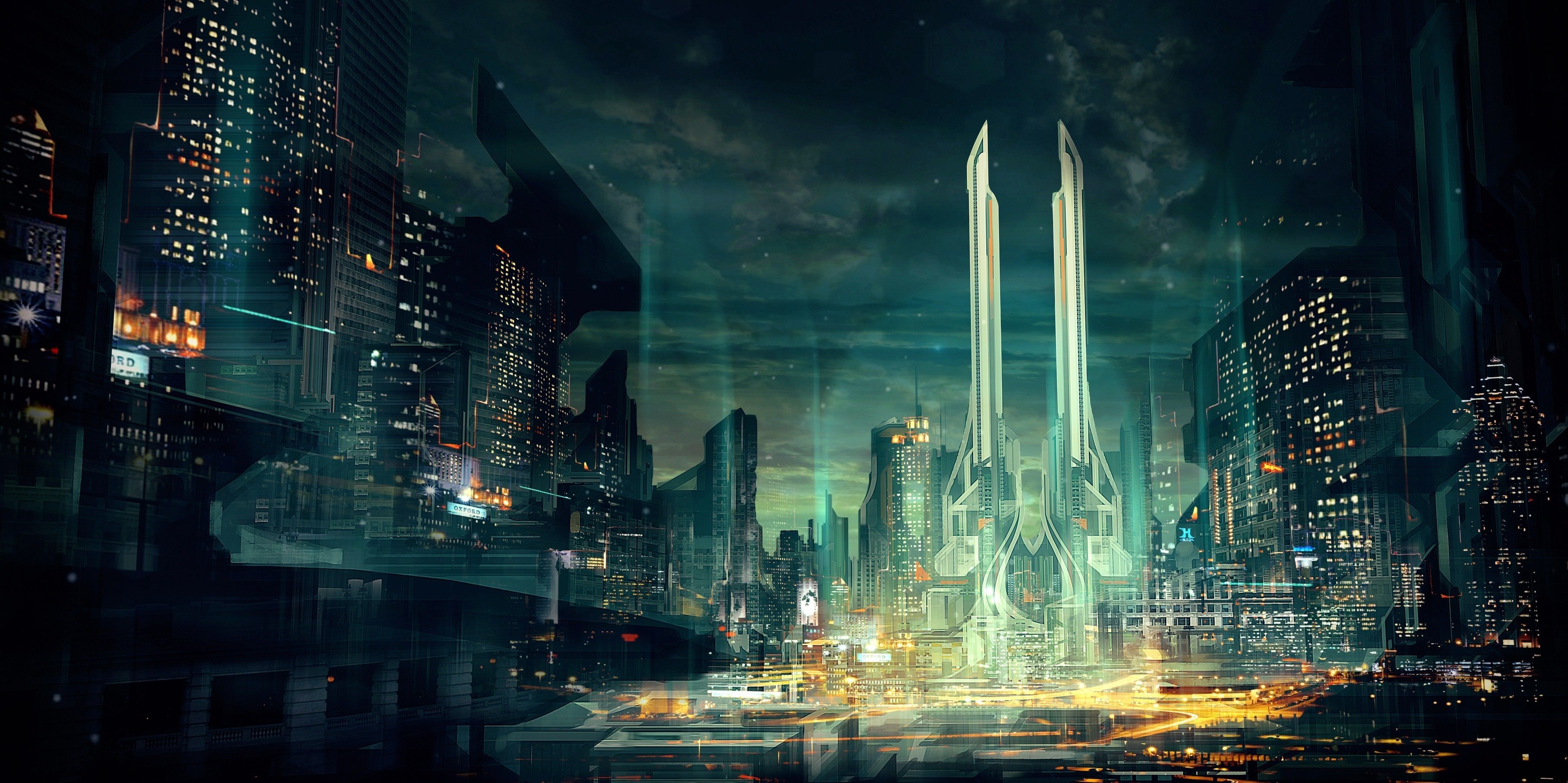 Detail Future City Wallpaper Nomer 10