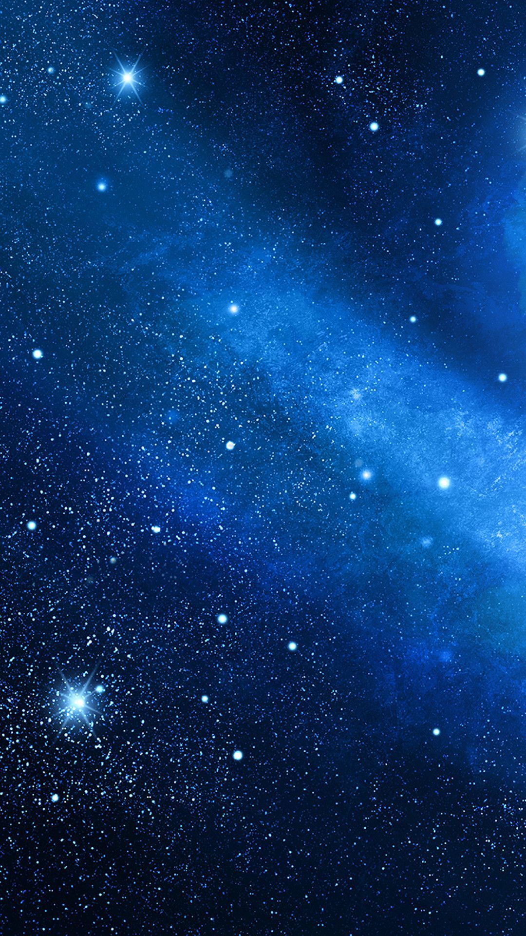 Detail Galaxy Background Blue Nomer 3