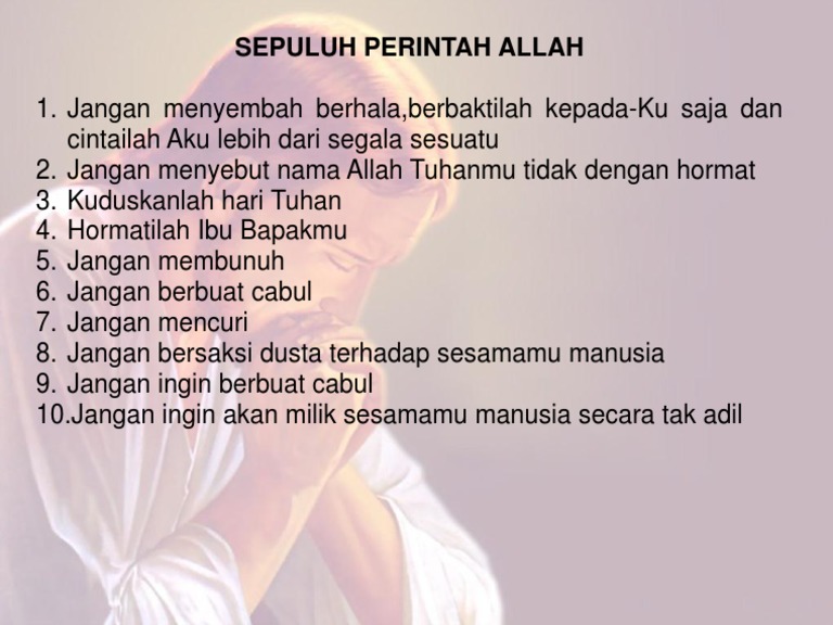 Detail Gambar 10 Perintah Allah Nomer 20