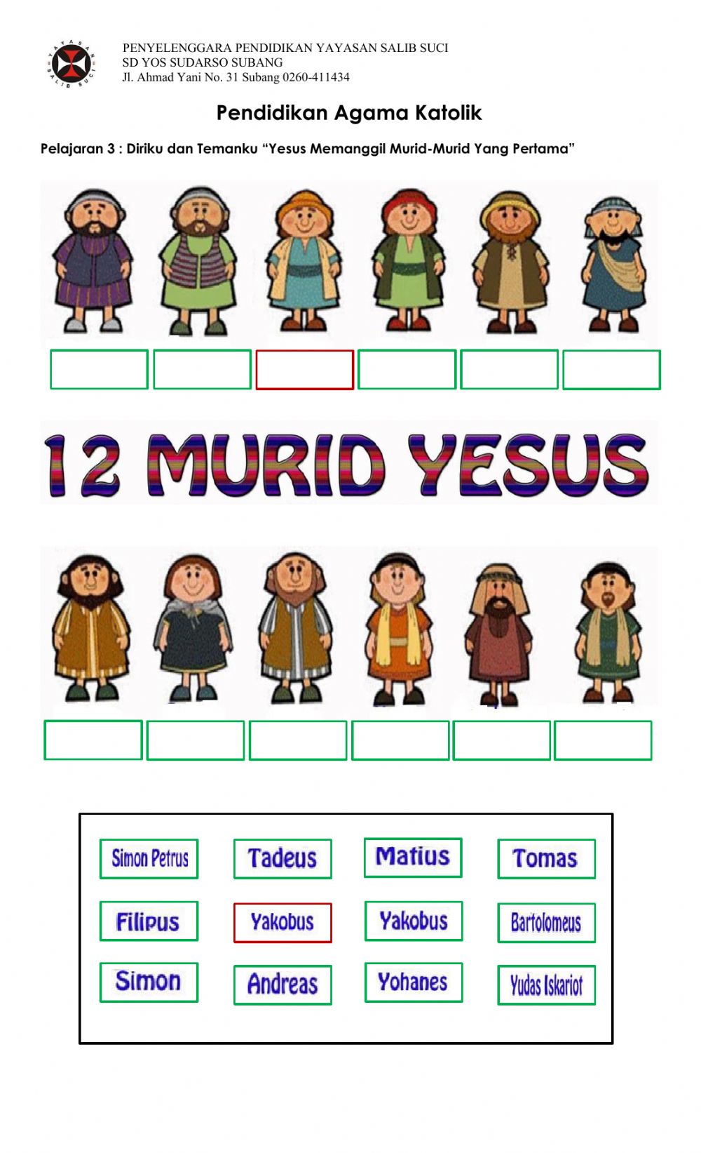 Detail Gambar 12 Murid Yesus Nomer 3