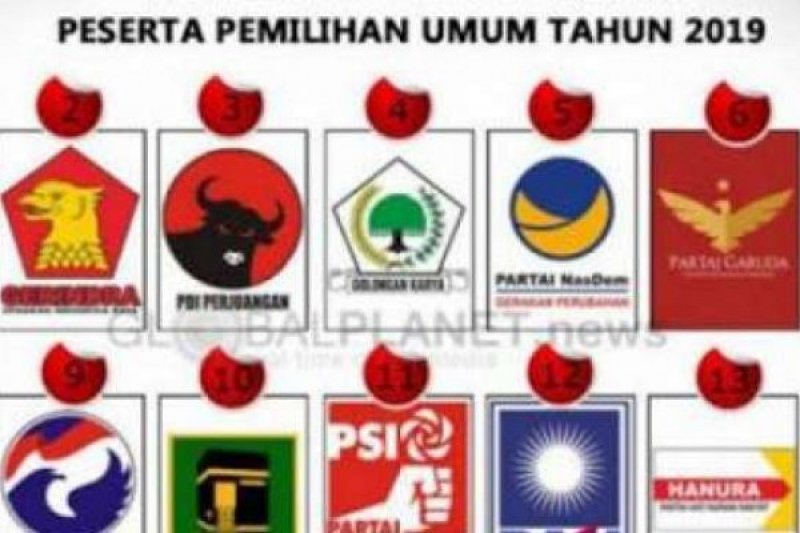 Detail Gambar 14 Partai Lolos Setivikasi Nomer 5