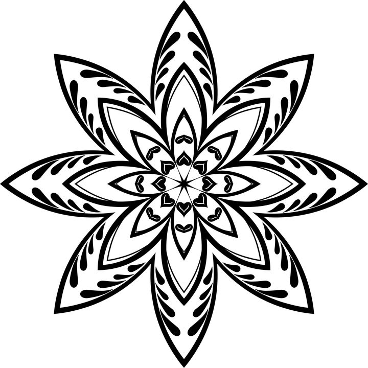 Detail Pattern Geometric Flower Nomer 11