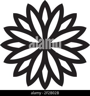 Detail Pattern Geometric Flower Nomer 21