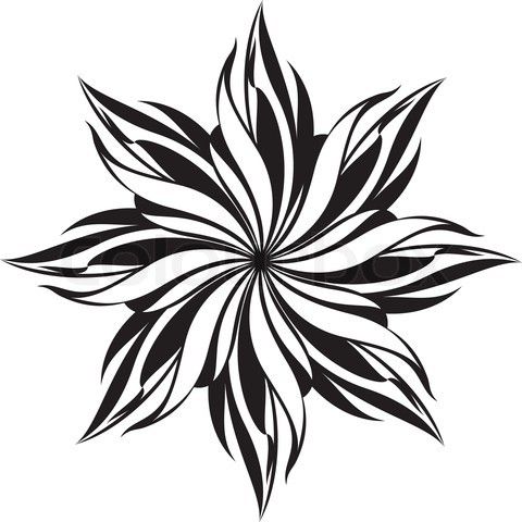 Detail Pattern Geometric Flower Nomer 4