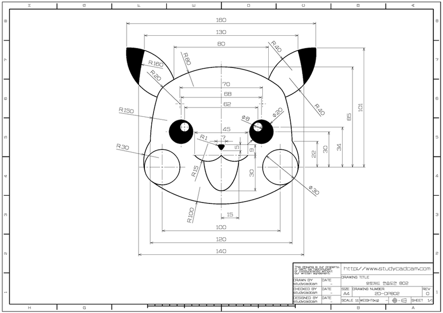 Download Gambar 2d Autocad Nomer 1