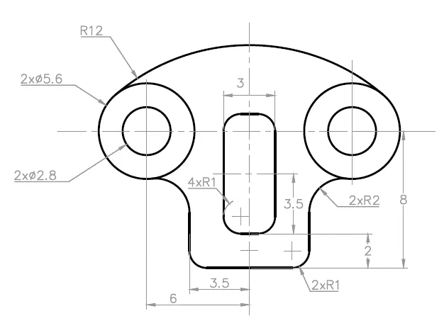 Detail Gambar 2d Di Autocad Nomer 32